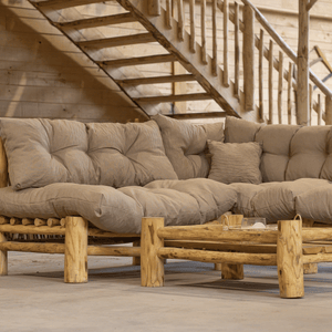 Salon de jardin en châtaignier